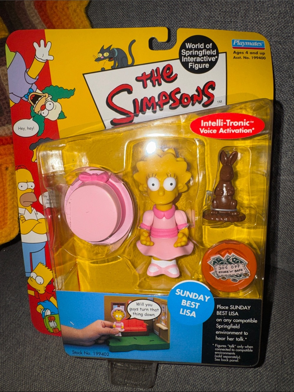 VINTAGE 2002 Simpsons World of Springfield SUNDAY BEST LISA - Mint & Sealed!